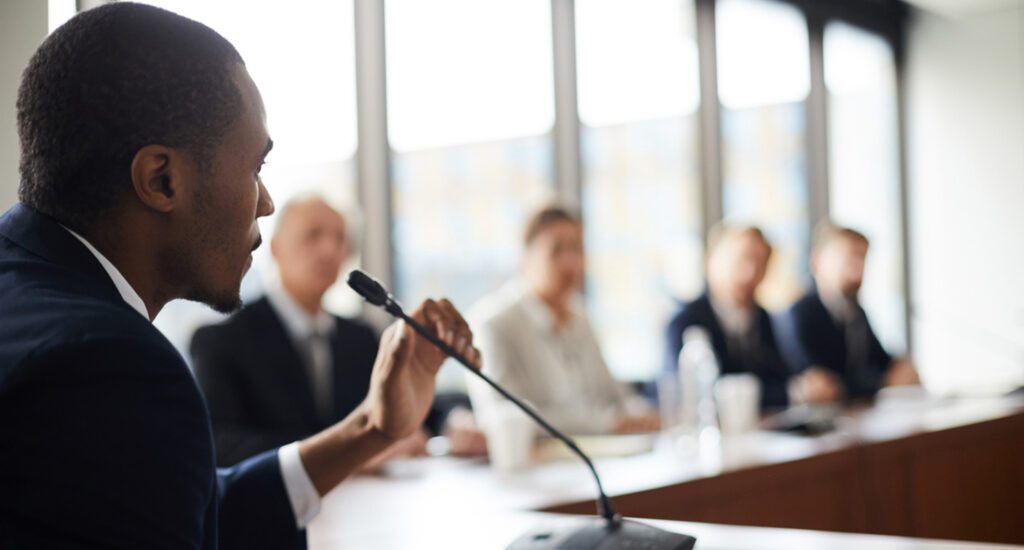 School board meeting