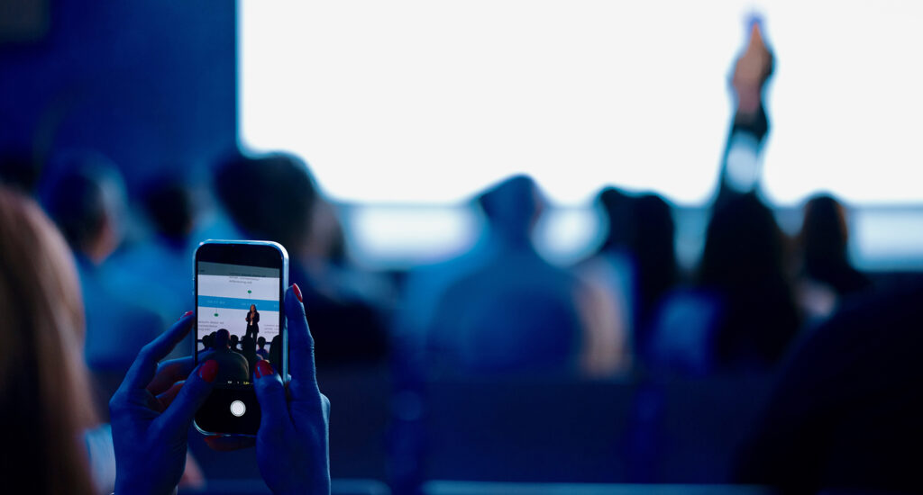 Conference Keynote Phone Photo